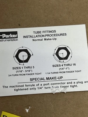 NEW Parker 6-10 ZHBA-SS
