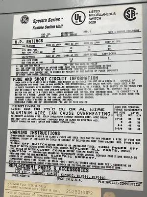 Used GE ADS36060HD Miscellaneous Equipment (Electrical & Power) | Surplus Asset Holdings #1192755