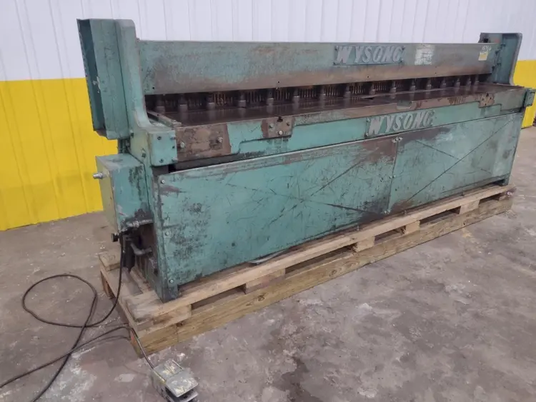 Used WYSONG A-120-HD Power Squaring Shears (Gauge) Ohio US | Yoder Brothers machinery 20 #89625