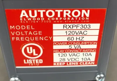 AUTOTRON RXPF303 Proximity Photo Electric Control Loc4C46