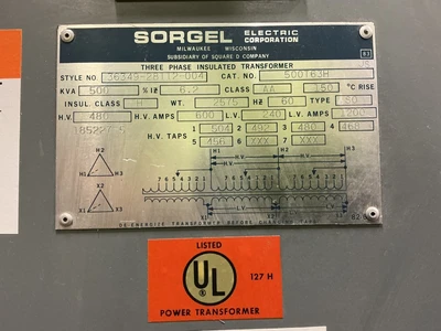 SORGEL _UNKNOWN_ Power Transformers | Equipment Recovery Corp. (10)
