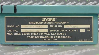 York 371-02086-401 Millennium Chiller Linc 7.7 Processor Assembly Used