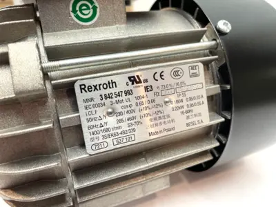 New | in-Stock Rexroth 3-Phase Electric Motor, 230/400V, .22kW A.C. Motors Michigan US | Maverick Industrial Sales #1401658