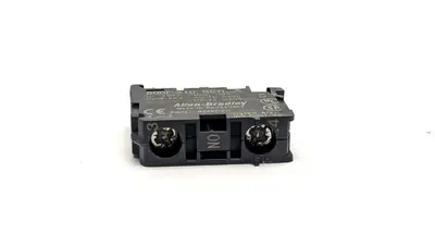 | Allen Bradley 800F-X10 Ser A Contact Block 22.5mm Plastic 1 Normally Open - Used