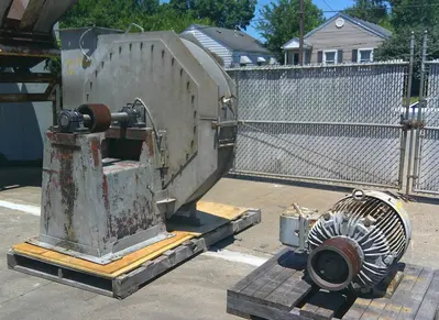 SPC9192  Blower 8,500 cfm centrifugal fan Clarage Fan Co. size 325 125 hp, Stainless Steel