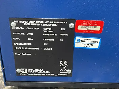 USED 2012 SPECTRUM TECHNOLOGIES SIENNA 325D
