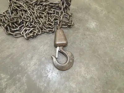 1 Ton 2000Lb Manual Chain Fall Hand Hoist 21' 4" Lift