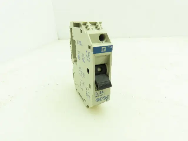 Telemecanique GB2CB07 Circuit Breaker 2A 60VDC 277VAC Thermal Magnetic TeSys