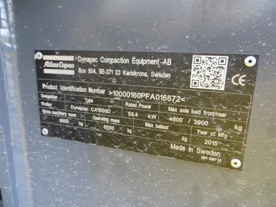 Used 2015 DYNAPAC CA1500D Single Drum Rollers New York US | Abele Tractor #1343165