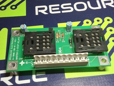 SPEEDLINE ELECTROVERT 6-1860-189-01-1 REV. 1 MASTER E-STOP RELAY