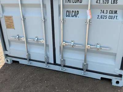 2026 40’L x 8’W x 9’ 6”T High Cube Shipping/Ground Container, swing doors on one end and four sets o...