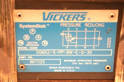 VICKERS DGMX2-5-PP-BW-E-S-30 PRESSURE REDUCING VALVE DGMX25PPBWES30