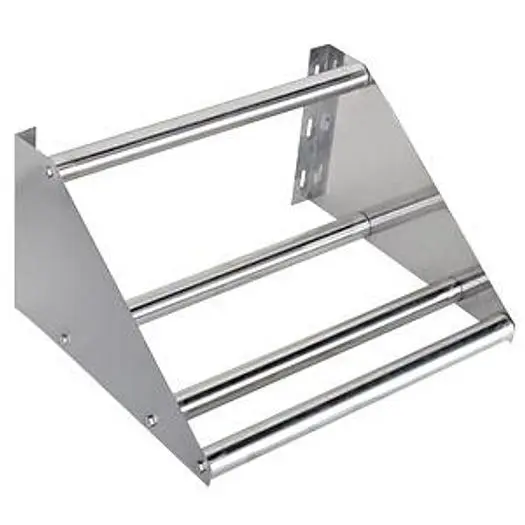 22" Wall Mounted Tubular Rack Shelf - glass or dishwasher trays