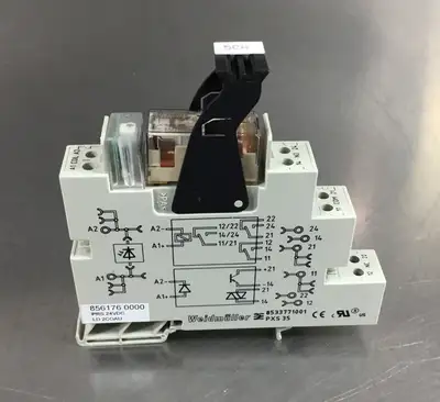 Weidmuller 8533771001 PXS 35 Din Rail Mount + RCL425024 4058500000 Relay 4B-21