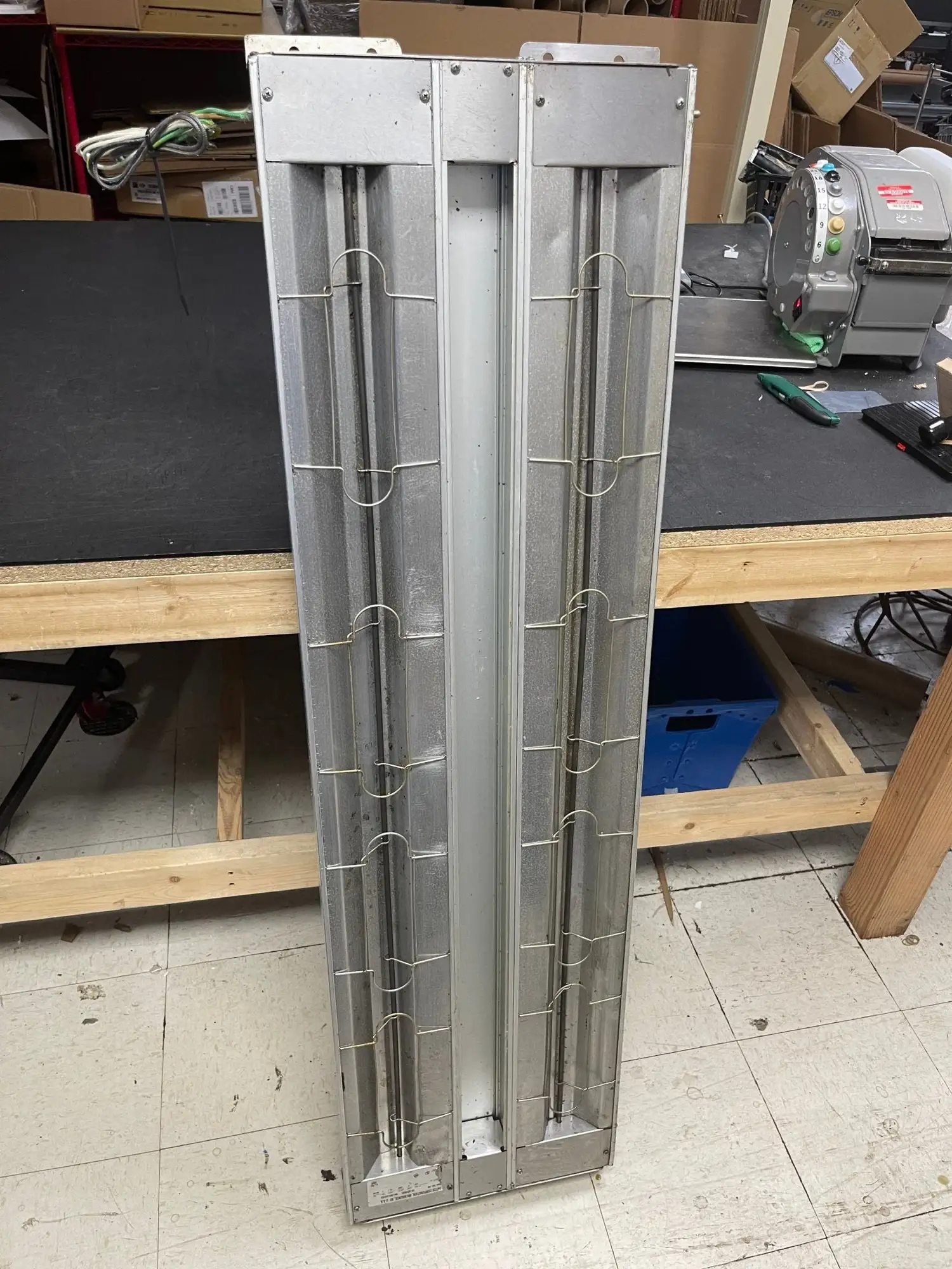 Used Hatco Used Hatco GRA-54D Glo-Ray 54" Aluminum Dual Infrared Food Warmer 120V 1850W Heat Lamps (Food) Illinois US | Falcon Restaurant Supply #1376189