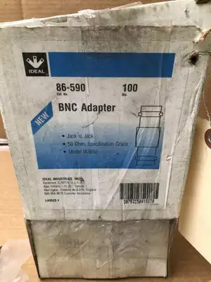 Ideal 86-590 BNC Adapter Jack to Jack 50 ohm IA3668-NIB of 50