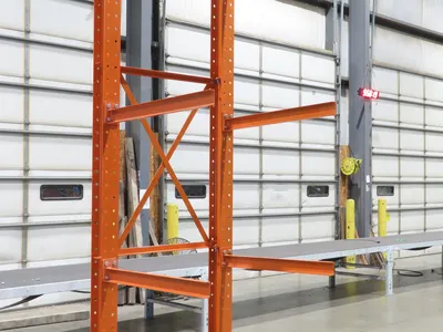 Cantilever Rack 2 W6-15 Post 3 Shelf 1-Side 144" 12' Upright 54"W 48" Arms 3200#