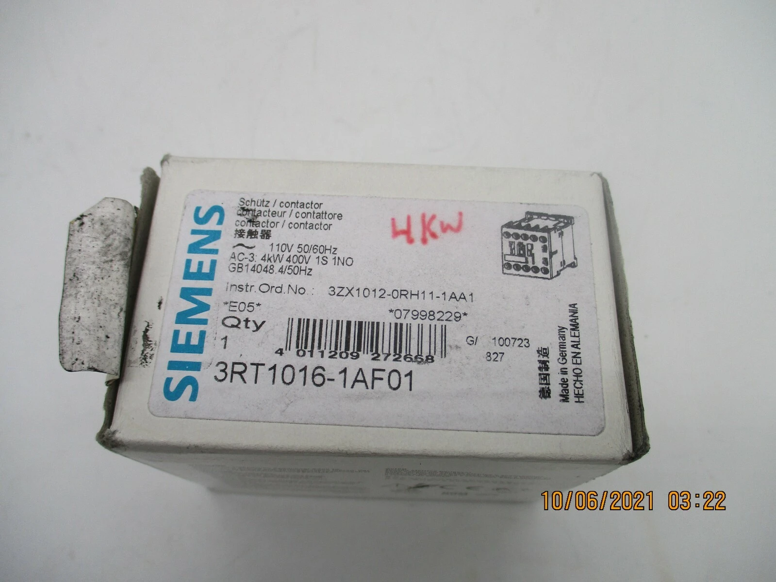 NEW Siemens 3RT1016-1AF01