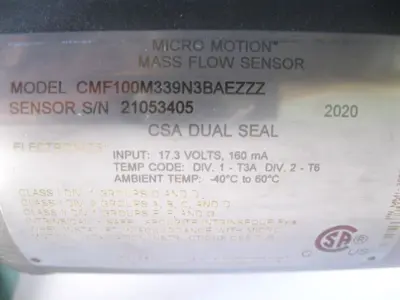 NEW Micro Motion CMF100 M339N3BAEZZZ