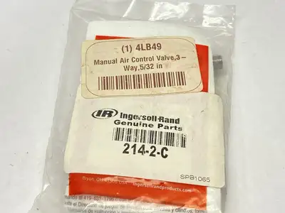 214-2-C | Ingersoll-Rand  Manual Air Control Valve 3-Way - New