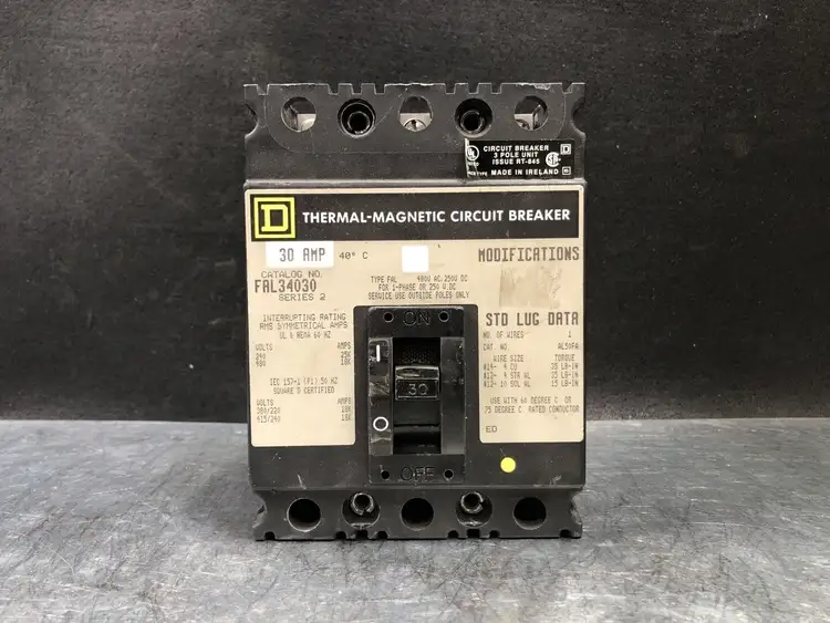 Used SQUARE D FAL34030 Switchgears British Columbia CA | Lenmark #243985