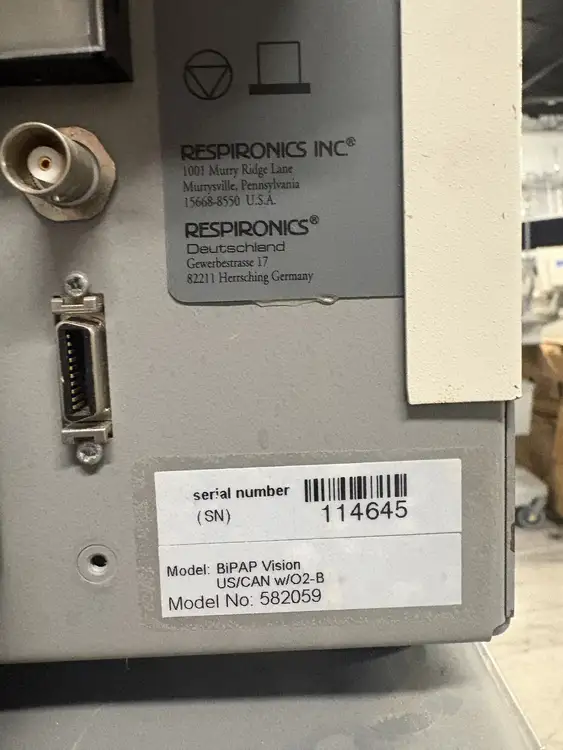 Used Respironics BiPAP Vision (582059) Respirators / Ventilators Texas US | PT Medical Technologies #1458673