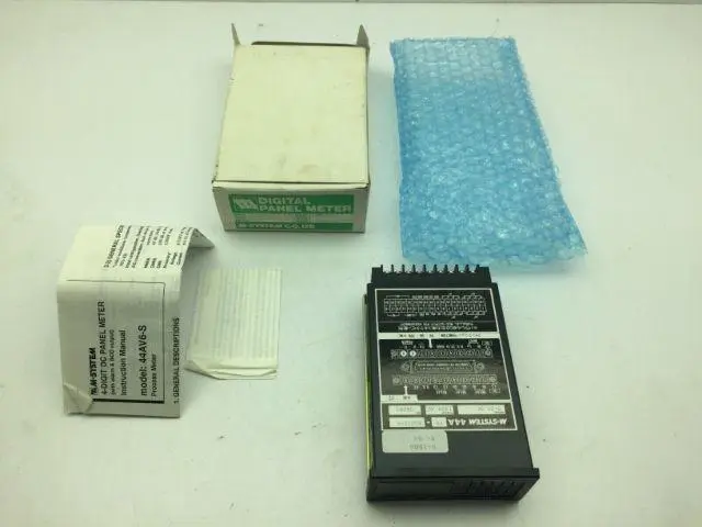M System 44AV6-S5012-F Digital Panel Meter 120VAC 0-5VDC