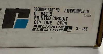 New | in-Stock RELIANCE 0-54215 Miscellaneous Equipment (Electrical & Power) | Surplus Asset Holdings #1188296