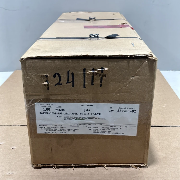 New | in-Stock Alfa Laval 762TR-48M-29S-2-316L-34-4-3 Valves/Fittings Indiana US | J&J Industrial Supply #1547832