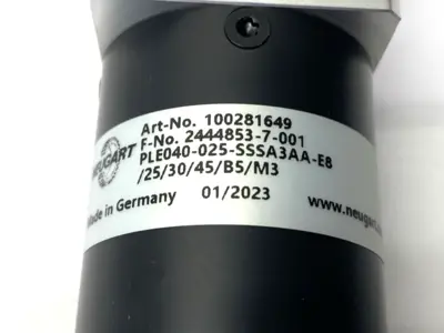 USED NEUGART PLANETARY GEARBOX 100281649