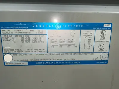 Used GENERAL ELECTRIC 9T23B3874 Transformers Ohio US | HGR 24 #1548287