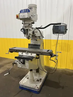 3 HP ACRA MODEL #AM-2V VERTICAL RAM TYPE KNEE MILL: STOCK #18823