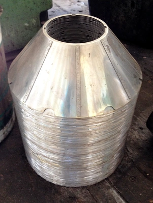 Westfalia SA 35-36-076 self-thinking clarifier, 316SS.