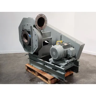 Used 15HP Stainless Steel Radial Blade Centrifugal Fan