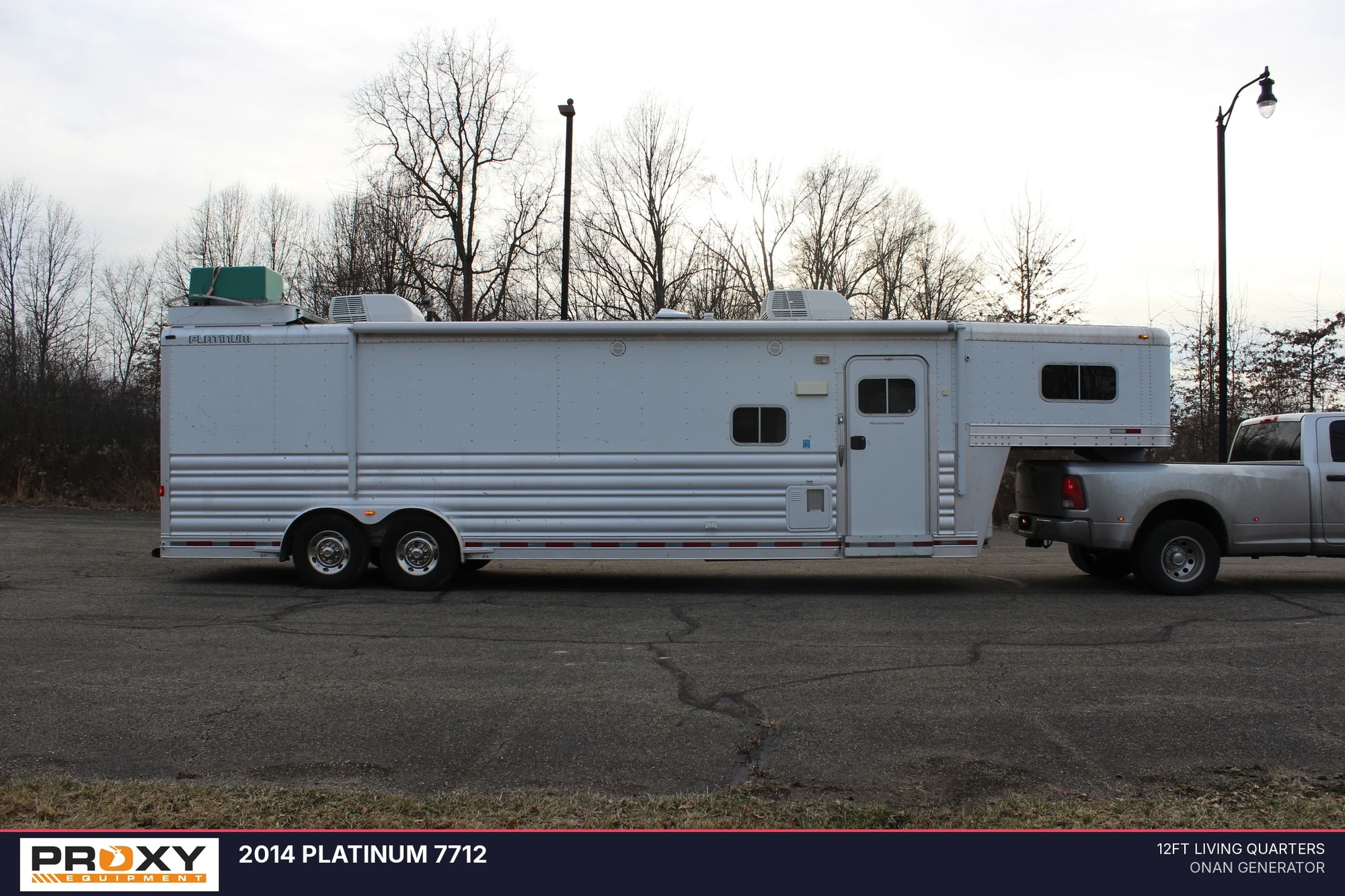Used 2014 PLATINUM 7712 Gooseneck Cargo Trailers Ohio US | Proxy Equipment #1384990
