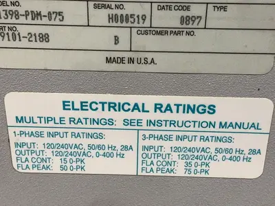 Used 1997 ALLENBRADLEY 1398PDM075 Servo Drives Ohio US | HGR 24 #1508115