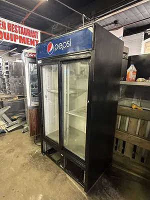 174-0216 True GDM-37 Double Sliding Glass Door Self Contained Cooler