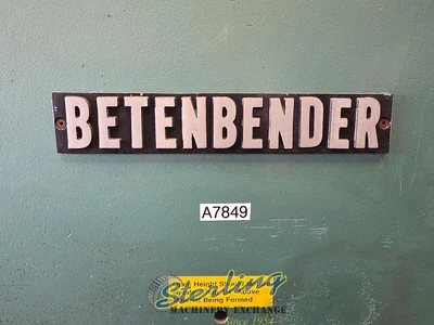 Used BETENBENDER 6-50T Press Brakes California US | Sterling Machinery Exchange #1465708