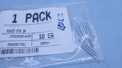 LOT OF 10 ST6S030250-010M1 M3X25 976 ZN  SCREW