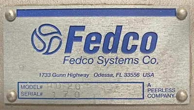 USED Fedco "Puddles" Depositor, Model PD-20