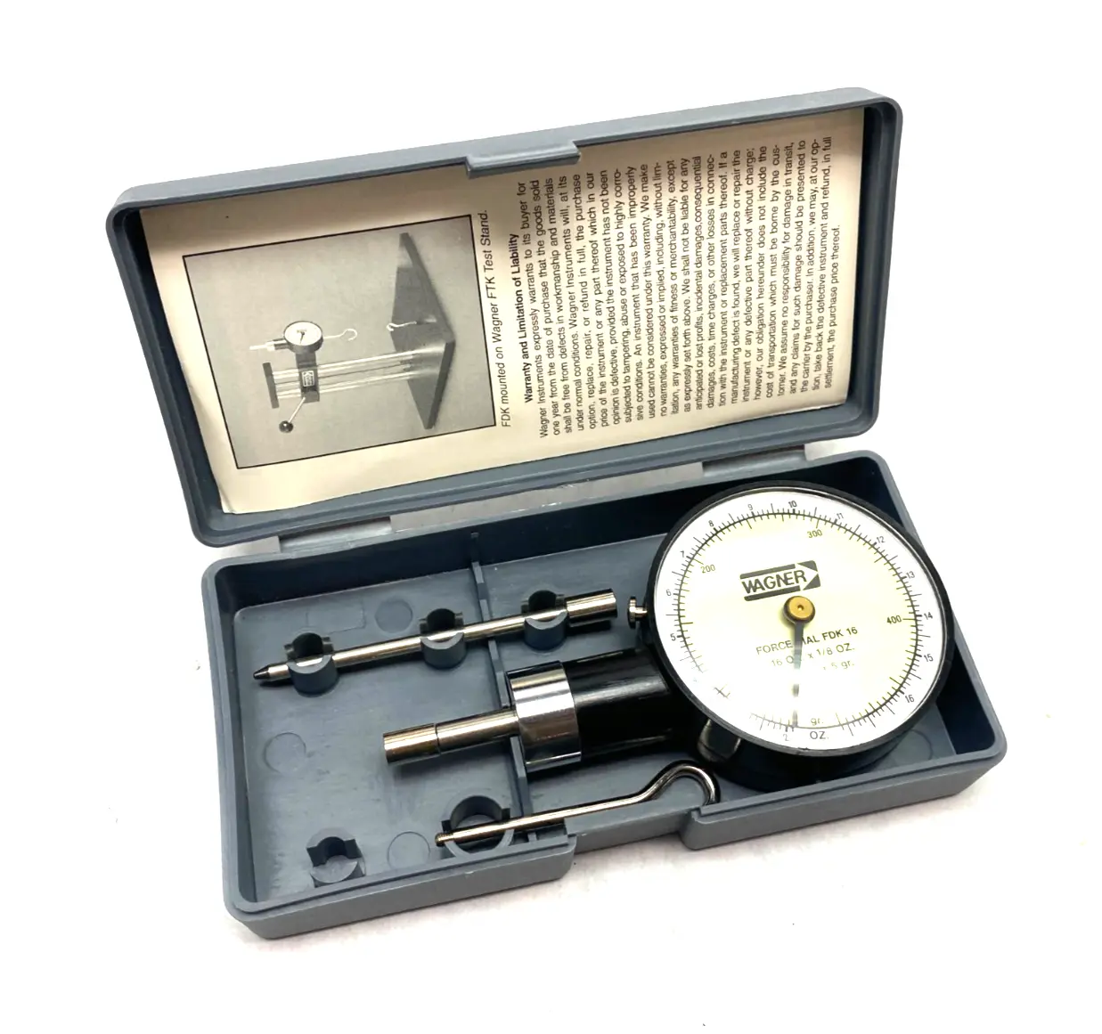 USED WAGNER MECHANICAL PUSH/PULL DIAL FORCE GAGE