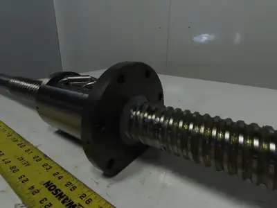 NSK 14HS-0003 W5009-500ZTX-0003 2" Dia 3/8" Pitch Ball nut/Screw Assembly 61"OAL