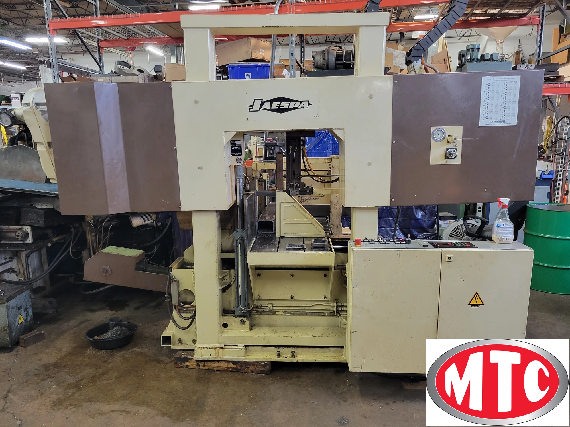 Jaespa Dual Column 16" Fully automatic, programmable Bandsaw, like Amada, Hem, Hyd Mech, Behringer