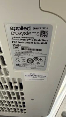 Used Applied Biosystems QuantStudio 5 (384-Well Block) PCR/Thermal Cycler Texas US | PT Medical Technologies #1458760