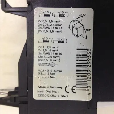 USED SIEMENS 3RU1 126-1EB0