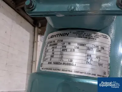 USED Precision 500 Liter Precision Stainless 316L Stainless Steel Jacketed Mixing Tank