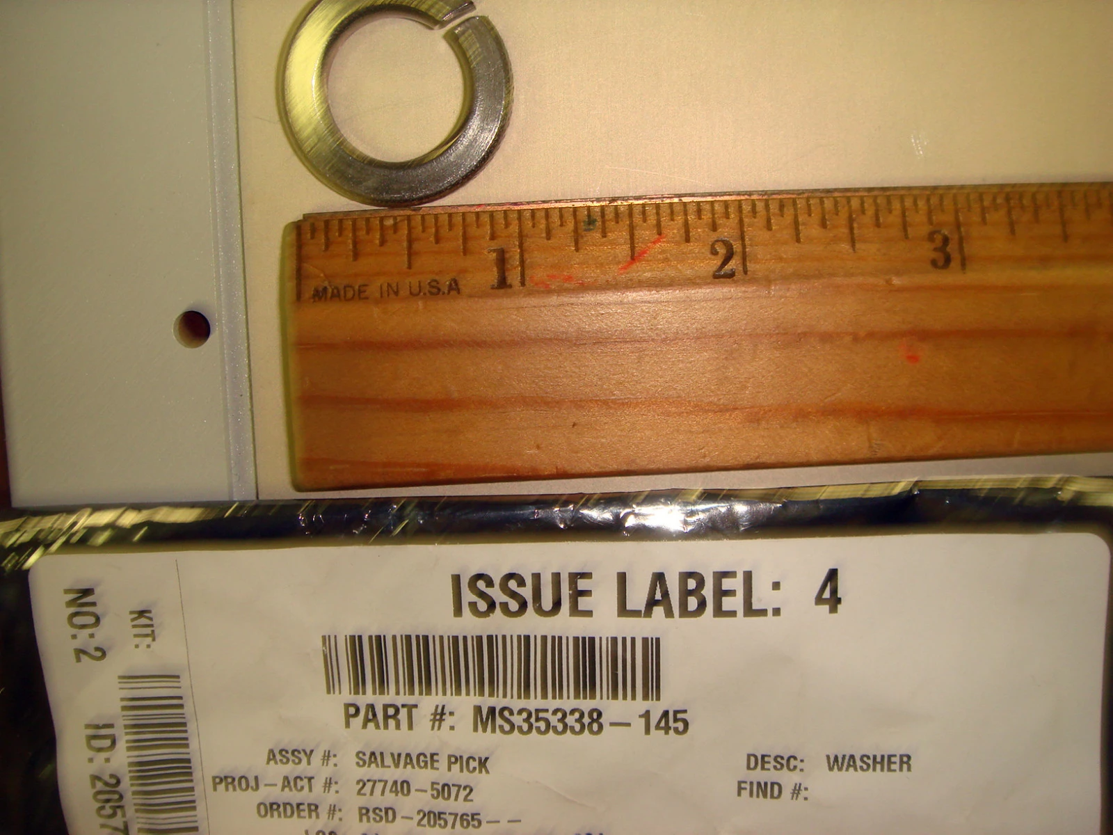 New Military Split Lockwashers MS35338 / 316 Stainless Steel  lot  of 114