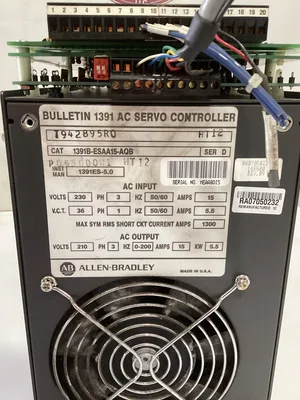 Allen Bradley 1391B-ESAA15-AQB Series D AC Servo Controller 210V 5.5kW