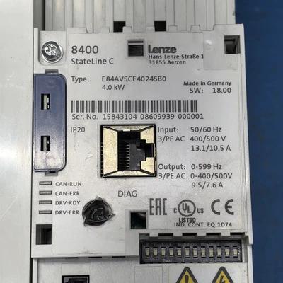 Used LENZE E84AVSCE4024SB0 PLC Processors Indiana US | J&J Industrial Supply #1465264