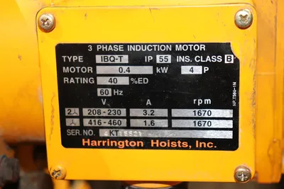 Harrington 
			3 Ton Chain Hoist